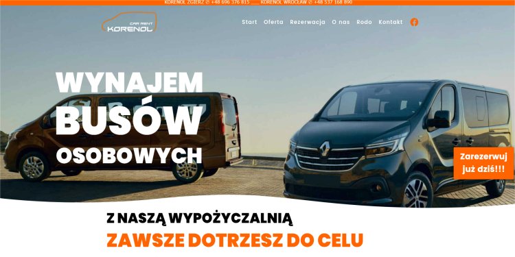 wynajem busów osobowych Zgierz Wrocław